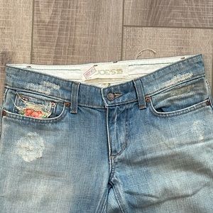 Joe’s Jeans with floral embroidery